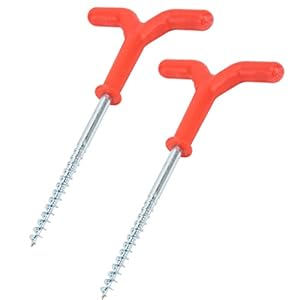 Les-Theresa 2 stuks IJsstaafhouders IJsboor Augers Winter Tent Pinnen Nail Outdoor Accessoires