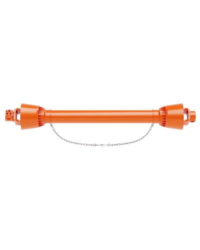 KYBOLT PTO Drive Shaft 1 3/8 PTO Shaft 6 Spline End Round End PTO Driveline Shaft Series 4 Tractor 39-55 Brush Hog PTO Shaft for Bush Hog Finish Mower Rotary Cutter