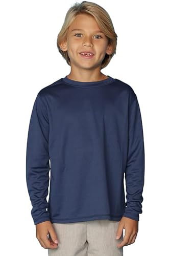INGEAR Boys Rash Guard Long Sleeve Swim Shirt - Quick Dry UPF 50+, Kids Fishing Shirt, Dry fit Shirts for Boys Sizes XS-XL