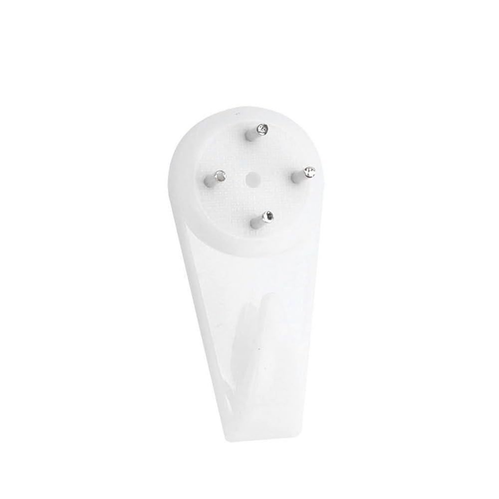 X White Medium Hard Wall Picture Hanging Hooks, 3 Pack