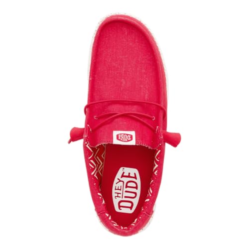 image for HEYDUDE Wally Stretch Canvas Savvy Red Size 13, Men’s Shoes, Men's S