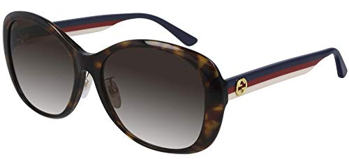 Gucci GG0849SK Havana/Grey Brown Shaded 59/17/145 women Sunglasses