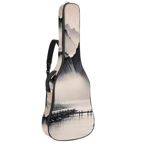 Sac guitare acoustique 42 pouces antichoc à compartiments