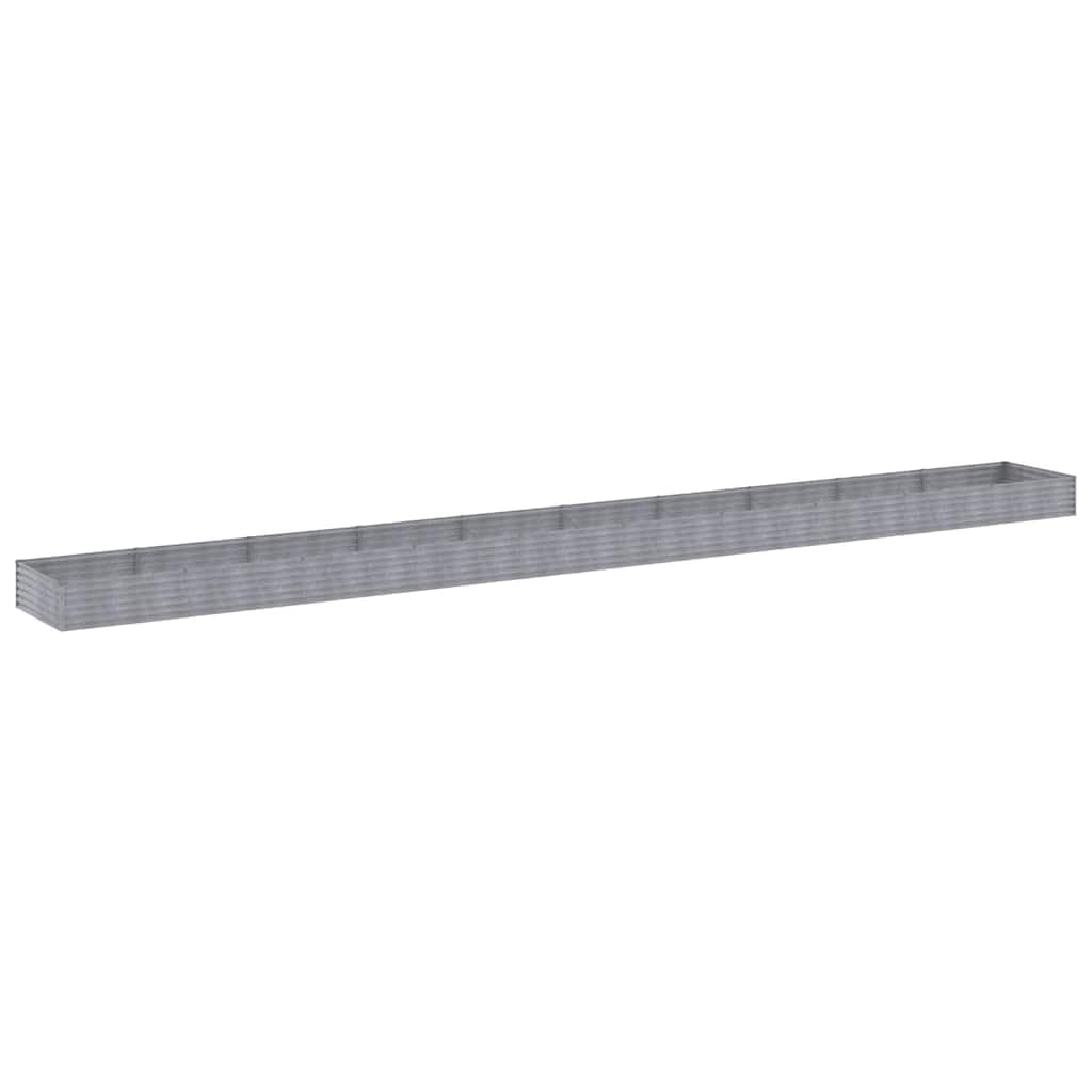 Fioriera Rialzata da Giardino 960x100x36 cm in Acciaio Corten | Ideale per orto, balcone e patio. Struttura robusta con staffe interne e bordi ripiegati per la massima sicurezza.