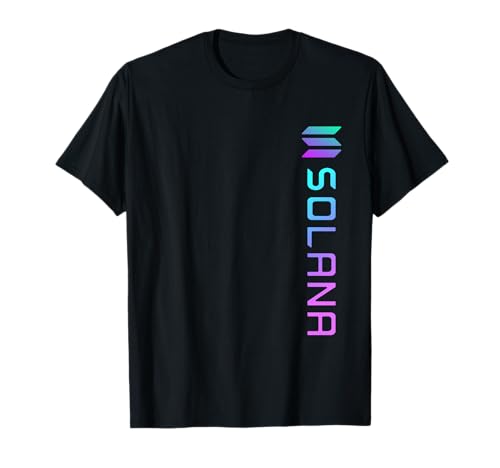 Bunte Solana SOL Logo Krypto Blockchain | Solana SOL T-Shirt