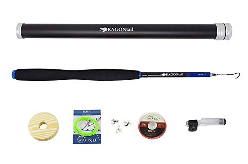 DRAGONtail Tenkara Talon 330 Backpacking Tenkara Rod & Case with Furled Line Starter