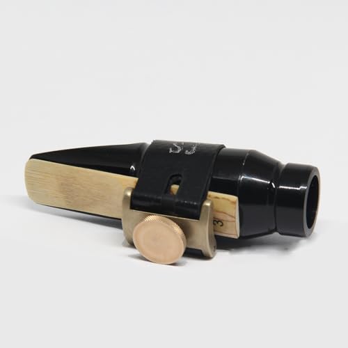 Ligature pour saxophone et attache de couvre-bec en métal argenté - 5