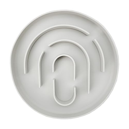 Soporti Katzenschüssel mit langsamer Fütterung, langsame Fütterung, für trockene Nassnahrung, gesunder Teller in Labyrinthform, Katzenfutterspender