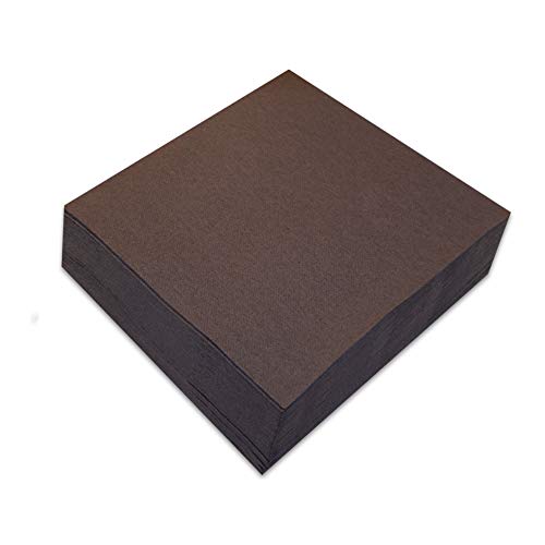 Serviettes MORIGAMI 40 x 40, Airlaid, pli 1/4, 50 serviettes, chocolat