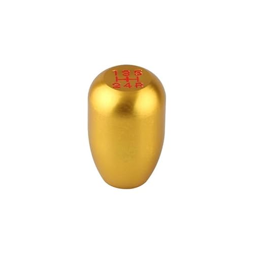 Qkkmuo Yellow Shift Knobs Car Universal 5Speed Gear Shift Knob Stick Manual Transmission Universal Aluminum Extended Gear Shifter Gear Head Knob Manual Car Gear Stick Knob(Yellow)