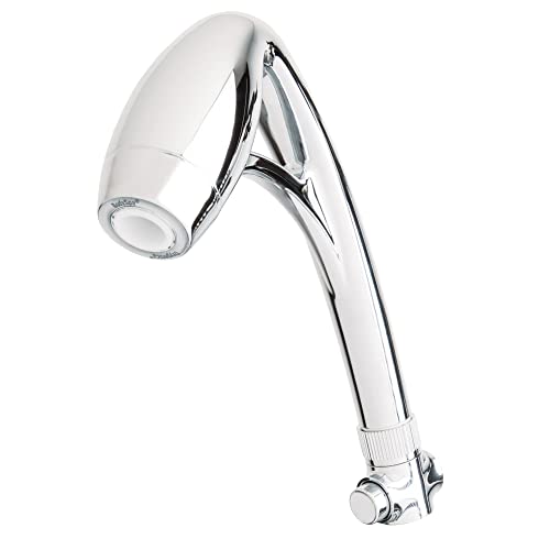 Regadera manual BODYSPA RV CH de ETL, diseño moderno, acabado cepillado, forma cuadrada, material metal miniatura 1