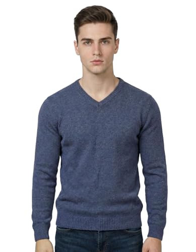 Image of AWG ALL WEATHER GEAR Men's Woolen V-Neck Full Sleeve Sweater