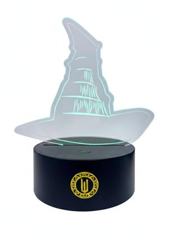 Wicked 3D Hat Illusion LED Lamp Night Light with Color Changing Effect Desk Lamp for Bedroom Nursery Playroom Dcor