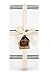 Kitchen Towels Dish Towels 100% Cotton, Set of 4, Dark Green and White Hand Towels, Tea Towels, Reusable and Absorbent Cleaning Cloths, Oeko-Tex Cotton, 28 in x 16 in
