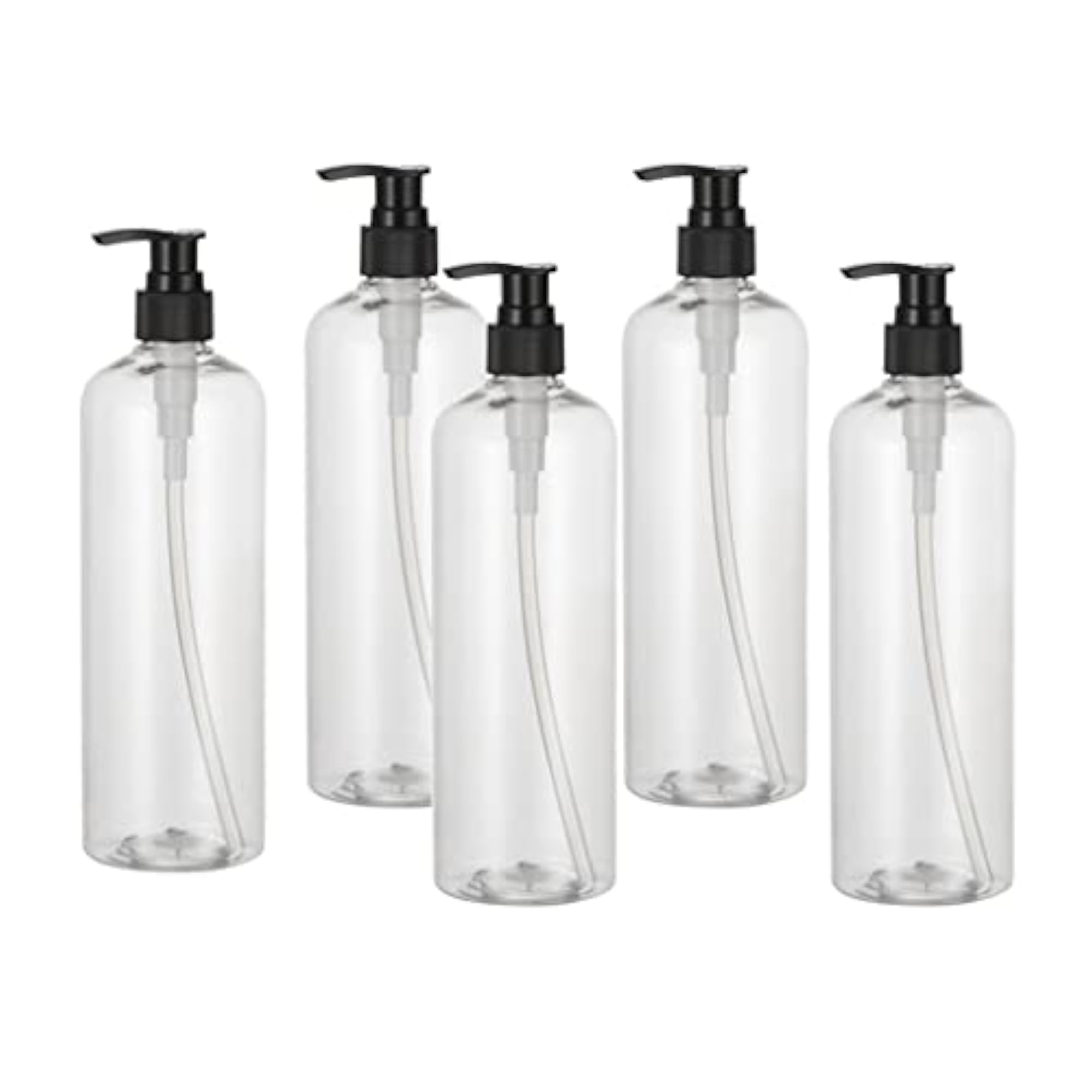 10Pcs 500ml Shampoo PET Pump Bottles