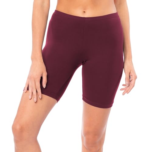 Image of Sexy Basics Women's Cotton Stretch Active Slip Shorts | 3 Pack & 6 Pack Boy Short Boxer Briefs