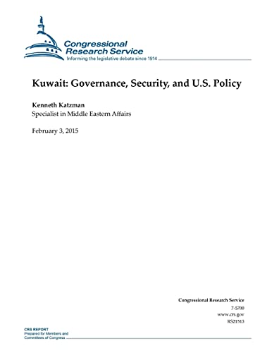 Kuwait: Governance, Security, and U.S. Policy 150843333X Book Cover