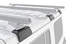 Rhino-Rack Jeep Wrangler JL Unlimited 4 Door Hard Internal Structural Roof Rack/Bare Backbone 3 Base Mounting System in Black