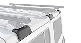 Rhino-Rack Jeep Wrangler JL Unlimited 4 Door Hard Internal Structural Roof Rack/Bare Backbone 3 Base Mounting System in Black