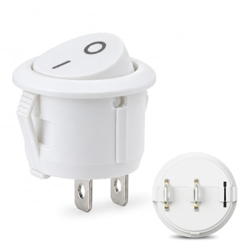 Interruptor Redondo Basculante SPST ON/OFF 2 pin, 1 Unidad