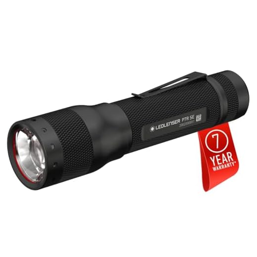 Ledlenser P7R SE LED Taschenlampe | Taschenlampe Led aufladbar und fokussierbar | taktische Leuchte mit 1100 Lumen | Advanced Focus | 220 Meter Leuchtweite | 40 Stunden Leuchtdauer | Strobe Modus