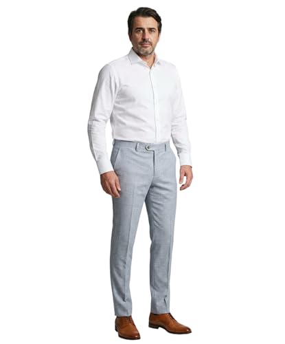 Pantalon en tweed carreaux Prince de Galles homme style costume taille 40