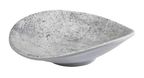 APS 84826 Schale ELEMENT, 10,5 x 10 cm, Höhe 3 cm, Melamin, Betonoptik, Grau
