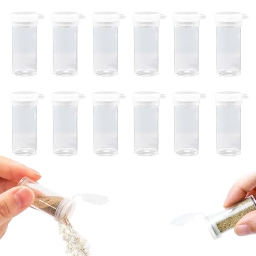 JYNXOR 12 Pièces Pièces Petit Salière et Poivrière Mini, Salières et Poivrières avec Couvercle, Épices de Voyage, Sel et Poivre en Sachet Individuel,...