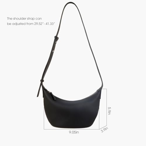 Premium Full Grained Leather Bucket Crossbody Bags, Small Top-Handle Handbags and Crescent Hobo Bag for Women3
