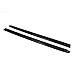 Wade 72-00161 Truck Bed Rail Caps Black Ribbed Finish without Stake Holes for 2001-2005 Chevrolet S10 4 door (Set of 2)