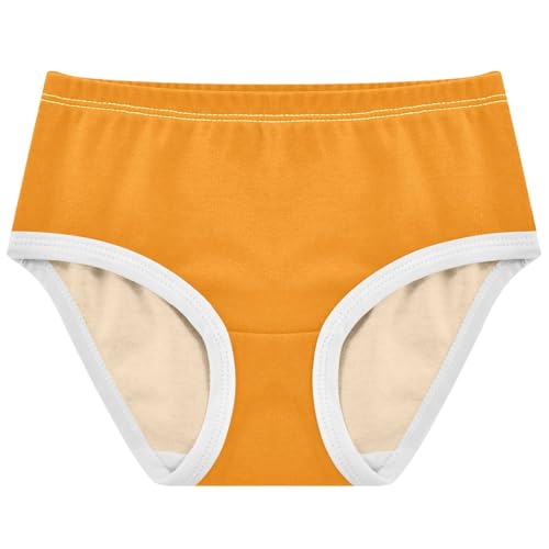 Joisal Stylish Girls Underwear Toddlers 2t Cotton Girl Panties Cute Yellow Orange Briefs Girls Undies