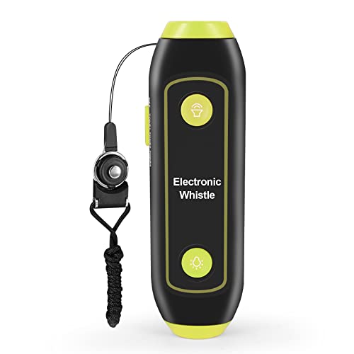 Silbato electrónico manual con linterna y cordón LANRU miniatura 1