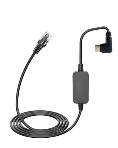 WizFluxMet 5.57ft RJ11 to USB C Power Cord Compatible with Escort Radar Detectors Replacement for Escort Max360 Power Cord for MAX360 MAX360c iX iXc 9500ix MAX II MAX3 MAX4 MAX360c MKII Redline 360c