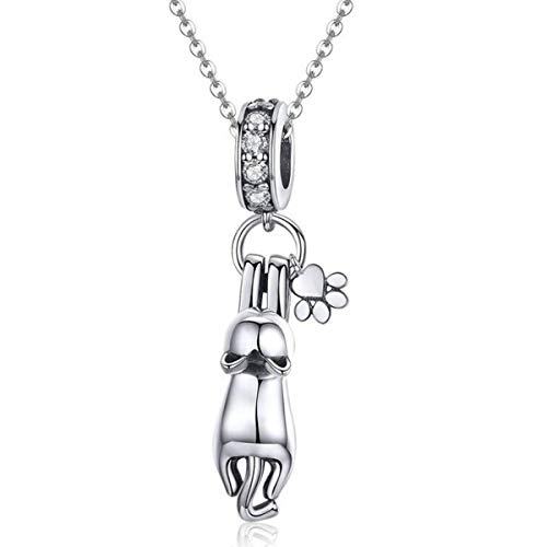 Breloques chat argent breloques animaux pour collier et pendentif femme