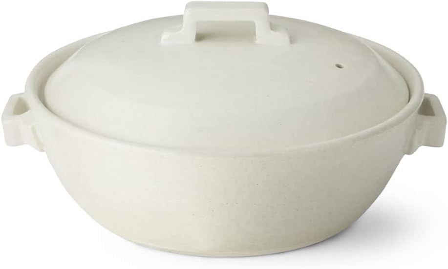 値下げ　新品　 土鍋　IH　直火　洋風　2〜３人用　萬古焼　白　マジカル　超耐熱 Amazon | 萬古焼 土鍋 ハレとケ 白 8 号 2-3 人用 IH 対応 直火対応
