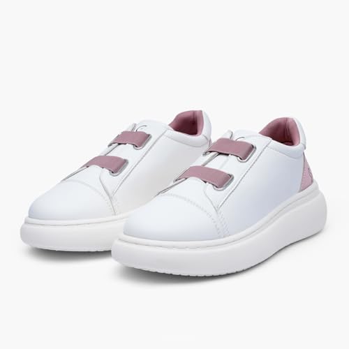 Image of SOLETHREADS Peach Sneakers for Women|Casual Shoes|Comfortable|Stylish|Trendy| Lightweight |Party Shoes for Women