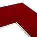 Craig Frames B9135 Pre-Cut Mat Board for 12x12 Print, 16x16, Blaze Red