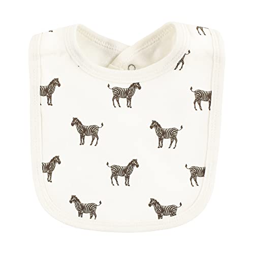 Image of Touched by Nature Unisex Baby Organic Cotton Bibs, Classic Safari Animals, One Size