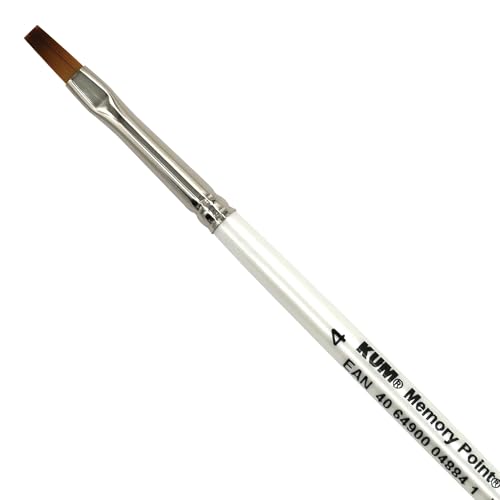 Kum 511.49.11-Pennelli Memory Point, MemTip Pin FL#4, Forma Piatta, 1 Pezzo, Bianco