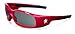 Crews SR132AF Swagger Brash Look Polycarbonate Dual Lens Glasses with Crimson Red Frame and Gray Anti-Fog Lens