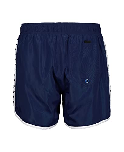 Image of Arena Men's Icons Team Stripe Beach Short Boxers Swimming Bermuda with Mesh Inner Brief, Back Pocket, Pool Beach Vacation