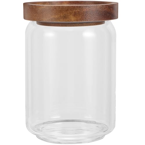 NUOBESTY 密封ガラス保存瓶 蓋付き 耐久性 コーヒー豆 茶葉用収納容器 乾燥食品鮮保持 キッチン レストラン向け実用密閉キャニスター