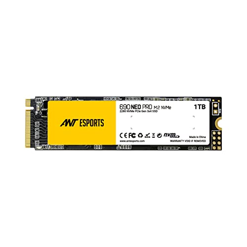 Image of Ant Esports 690 Neo Pro M.2 NVME 1TB Internal Solid State Drive /SSD, with NVME PCIe Gen3x4 Drive Supporting The PCI Express 3.1, speeds Upto Read /Write - 3100 /2200 MB /s Compatible with PC and Laptop