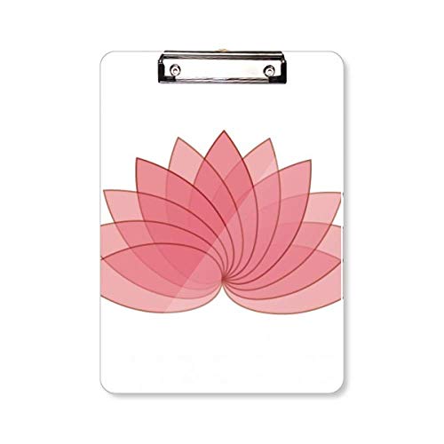 Plaque support A4 fleur de lotus dossier bloc-notes aux finitions soignées