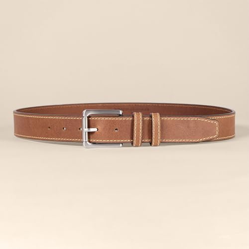 Amazon Essentials Men's Stitched Edge Leather Belt4