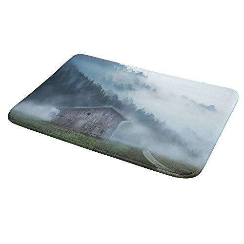 Tapis de bain antidérapant 91x61 Ruchen velours corail grand format - 5
