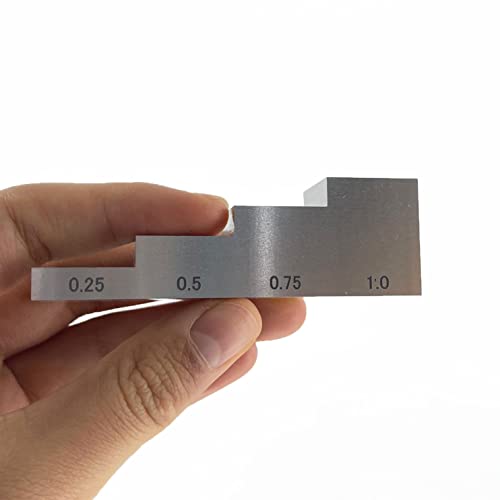 4 Step 6063 Aluminum Block de Calibración para Medidor de Espesor Ultrasónico 0.250" 0.500" 0.750" 1.000" para Pruebas NDT de Espesor y Linealidad miniatura 5