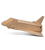 Puzzled 1230 3D Puzzles - Space Shuttle, One Size, Tan (Pack of 38)