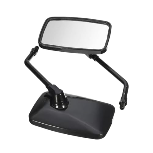 Espejos retrovisores universales rectangulares negros de 10mm para moto custom Shadow