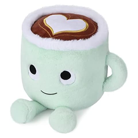 AULUDA Latte Plush Toy, 30 cm Stuffed Coffee Mug Plushie Pillow Doll, Soft Cup Fluffy Friend, Hugging Cushion - Present for Every Age… (Latte) Cover